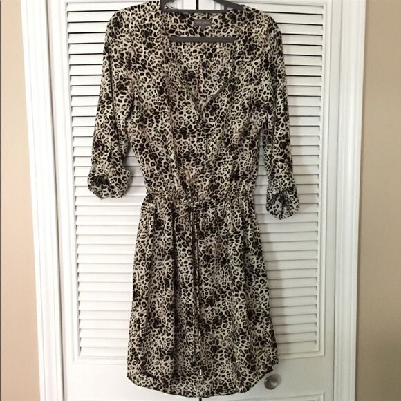 Vince Camuto Leopard Animal Print Dress - Picture 5 of 11